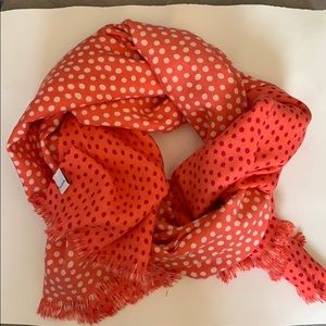 Vera Bradley Pot-a-Dot Coral Acrylic Scarf
